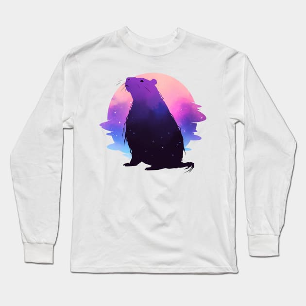 capybara Long Sleeve T-Shirt by piratesnow